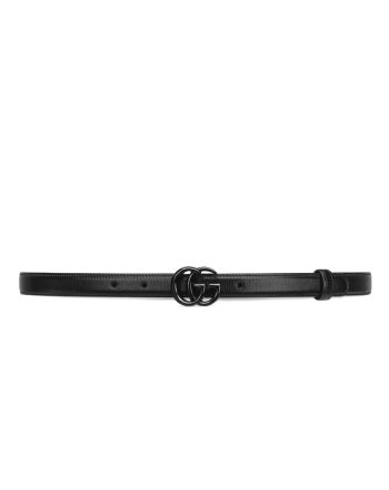 Gucci GG Marmont Thin Belt Black